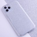 Nakładka Glitter 3w1 do Xiaomi Redmi 12c / Redmi 11a srebrna