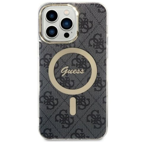 Guess nakładka do Samsung Galaxy S23 Plus GUHMS23MH4STK czarna hardcase Magsafe IML 4G