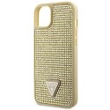 Guess nakładka do iPhone 14 Plus 6,7" GUHCP14MHDGTPD złota hardcase Rhinestone Triangle