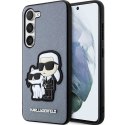 Karl Lagerfeld nakładka do Samsung Galaxy S23 Plus KLHCS23MSANKCPG szara HC Saffiano Karl&Choupette NFT