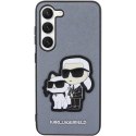 Karl Lagerfeld nakładka do Samsung Galaxy S23 Plus KLHCS23MSANKCPG szara HC Saffiano Karl&Choupette NFT