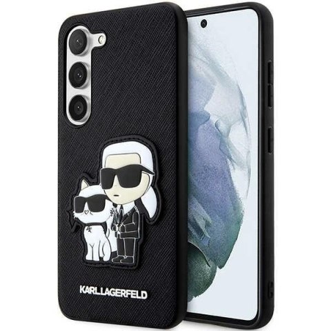 Karl Lagerfeld nakładka do Samsung Galaxy S23 Plus KLHCS23MSANKCPK czarna HC Saffiano Karl&Choupette NFT