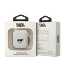 Karl Lagerfeld etui do Airpods 1 / 2 KLA2RUNCHH białe 3D Silicone NFT Karl