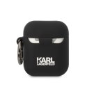 Karl Lagerfeld etui do Airpods 1 / 2 KLA2RUNIKK czarne 3D Silicone NFT Karl