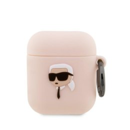 Karl Lagerfeld etui do Airpods 1 / 2 KLA2RUNIKP białe 3D Silicone NFT Karl