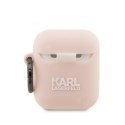 Karl Lagerfeld etui do Airpods 1 / 2 KLA2RUNIKP białe 3D Silicone NFT Karl