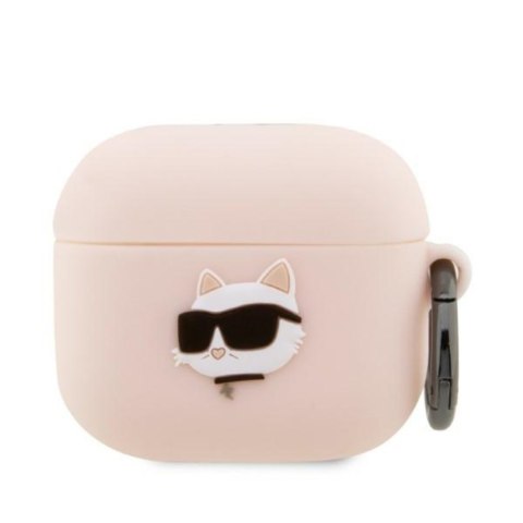 Karl Lagerfeld etui do Airpods 3 KLA3RUNCHP różowe 3D Silicone NFT Karl