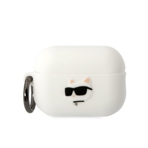 Karl Lagerfeld etui do Airpods Pro 2 KLAP2RUNCHH białe 3D Silicone NFT Karl