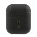 Mercedes etui do AirPods 1 / 2 MEA2CSLBK czarne Leather Metal Logo