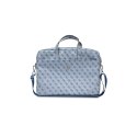 Guess torba do laptopa GUCB15P4TB 15 / 16" niebieska Saffiano Hot Stamp