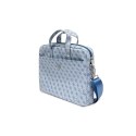 Guess torba do laptopa GUCB15P4TB 15 / 16" niebieska Saffiano Hot Stamp