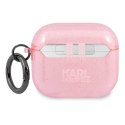 Karl Lagerfeld etui do AirPods 3 KLA3UKHGP różowe Glitter Karl`s Head