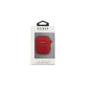 Guess etui do AirPods GUACCSILGLRE czerwone Silicone Glitter