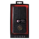 Guess Uniwersalne etui GUBKLHEBK 4,6" - 5,2" czarne 4G Heritage max 14,5x7,5cm