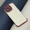 TPU mini bumpers z ochroną aparatu do iPhone 12 Pro 6,1" wiśniowy