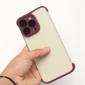 TPU mini bumpers z ochroną aparatu do iPhone 12 Pro 6,1" wiśniowy