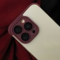 TPU mini bumpers z ochroną aparatu do iPhone 12 Pro 6,1" wiśniowy