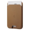 Spigen portfel Valentinus MagSafe universal magnetic card holder brown