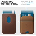 Spigen portfel Valentinus MagSafe universal magnetic card holder brown