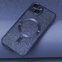 Nakładka Glitter Chrome Mag do iPhone 12 6,1" niebieska