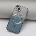 Nakładka Glitter Chrome Mag do iPhone 12 6,1" srebrny gradient