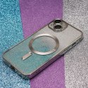 Nakładka Glitter Chrome Mag do iPhone 14 6,1" srebrny gradient