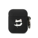 Karl Lagerfeld etui do Airpods 1 / 2 KLA2RUNCHK czarne 3D Silicone NFT Karl