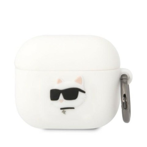 Karl Lagerfeld etui do Airpods 3 KLA3RUNCHH białe 3D Silicone NFT Karl