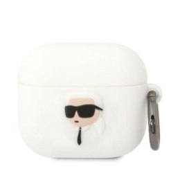 Karl Lagerfeld etui do Airpods 3 KLA3RUNIKH białe 3D Silicone NFT Karl