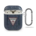 Guess etui do AirPods GUACA2TPUJULDB granatowe Jeans Collection