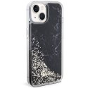 Guess nakładka do iPhone 14 6,1" GUHCP14SLCSGSGK czarna hard case Liquid Glitter Marble