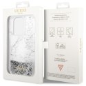 Guess nakładka do iPhone 14 Pro 6,1" GUHCP14LLCSGSGH biała hard case Liquid Glitter Marble