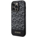 Guess nakładka do iPhone 14 Pro 6,1" GUHMP14LHGCFSEK czarna hard case GCube Stripes MagSafe