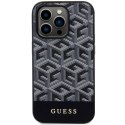 Guess nakładka do iPhone 14 Pro 6,1" GUHMP14LHGCFSEK czarna hard case GCube Stripes MagSafe