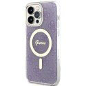 Guess nakładka do iPhone 14 Pro Max 6,7" GUHMP14XH4STU purpurowa hard case 4G MagSafe