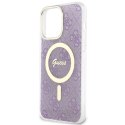 Guess nakładka do iPhone 14 Pro Max 6,7" GUHMP14XH4STU purpurowa hard case 4G MagSafe