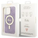 Guess nakładka do iPhone 14 Pro Max 6,7" GUHMP14XH4STU purpurowa hard case 4G MagSafe