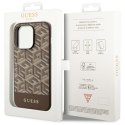 Guess nakładka do iPhone 14 Pro Max 6,7" GUHMP14XHGCFSEW brązowa hard case GCube Stripes MagSafe