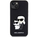 Karl Lagerfeld nakładka do iPhone 14 6,1" KLHCP14SSANKCPK czarne hardcase Saffiano Karl & Choupette