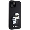 Karl Lagerfeld nakładka do iPhone 14 6,1" KLHCP14SSANKCPK czarne hardcase Saffiano Karl & Choupette