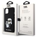 Karl Lagerfeld nakładka do iPhone 14 6,1" KLHCP14SSANKCPK czarne hardcase Saffiano Karl & Choupette