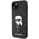 Karl Lagerfeld nakładka do iPhone 14 Plus 6,7" KLHCP14MSAKHPKK czarne hardcase Saffiano Monogram Ikonik