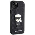 Karl Lagerfeld nakładka do iPhone 14 Plus 6,7" KLHCP14MSAKHPKK czarne hardcase Saffiano Monogram Ikonik