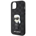 Karl Lagerfeld nakładka do iPhone 14 Plus 6,7" KLHCP14MSAKHPKK czarne hardcase Saffiano Monogram Ikonik