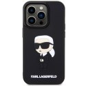 Karl Lagerfeld nakładka do iPhone 14 Pro 6,1" KLHCP14L3DRKINK czarne hardcase Rubber Ikonik 3D