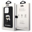 Karl Lagerfeld nakładka do iPhone 14 Pro 6,1" KLHCP14L3DRKINK czarne hardcase Rubber Ikonik 3D