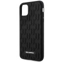 Karl Lagerfeld nakładka do iPhone 11 KLHCN61RUPKLPK czarna HC 3D Rubber Mono Logo Plate