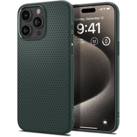 Spigen nakładka Liquid Air do iPhone 15 Pro Max 6,7" Abyss Green