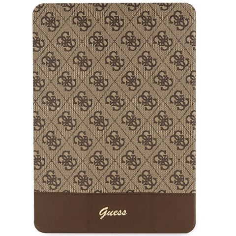 Guess etui do iPad 10,2" GUFC10PS4SGW brązowe Allover 4G Stripe