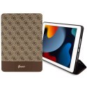 Guess etui do iPad 10,2" GUFC10PS4SGW brązowe Allover 4G Stripe